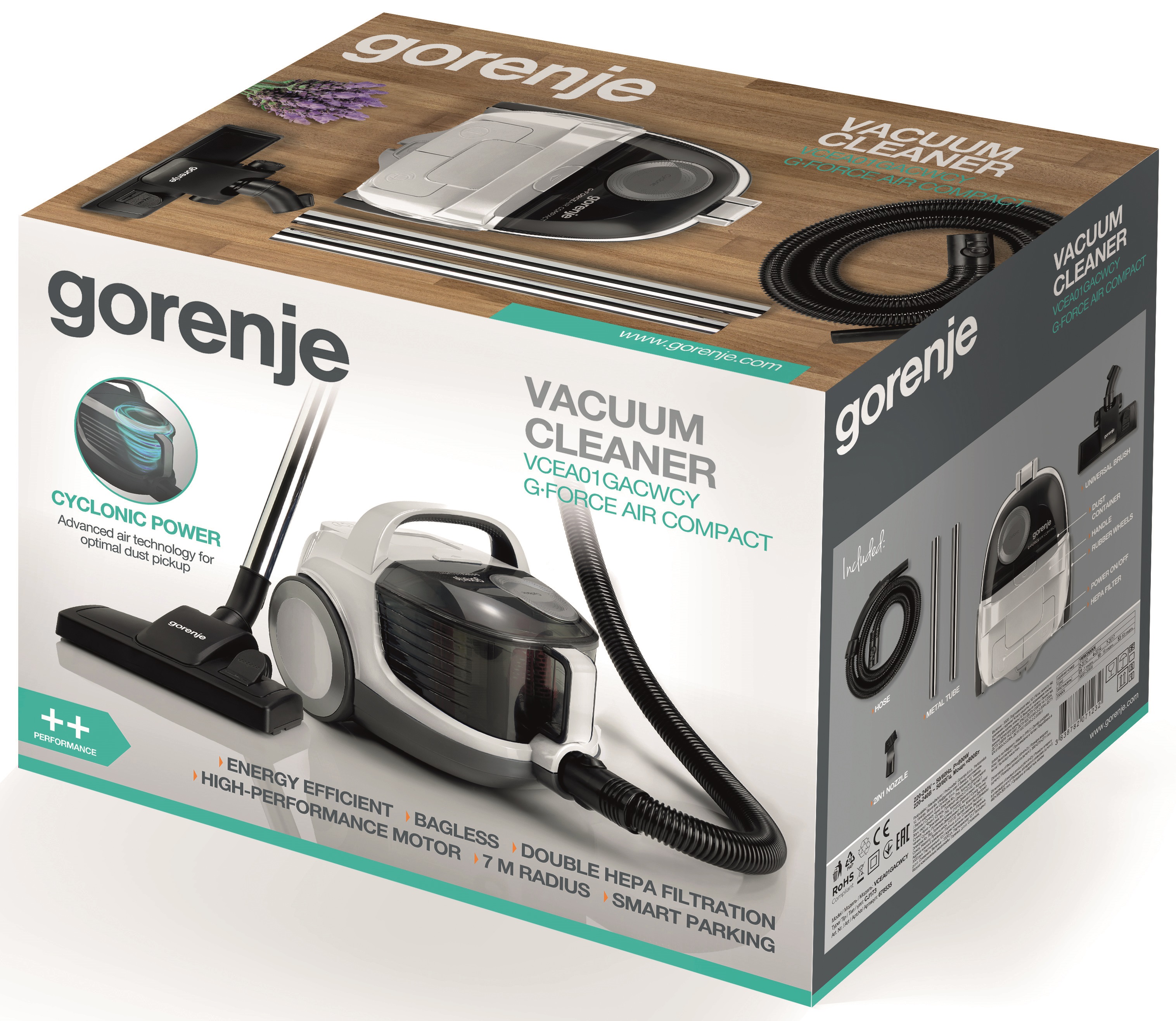Пилосос GORENJE VCEA01GACWCY (CJ173) · 5