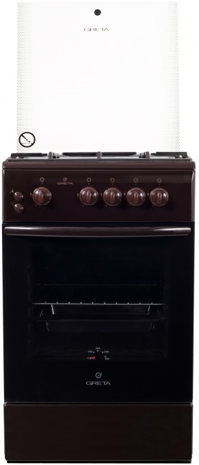 

Плита газовая GRETA 1470-0007 коричневая