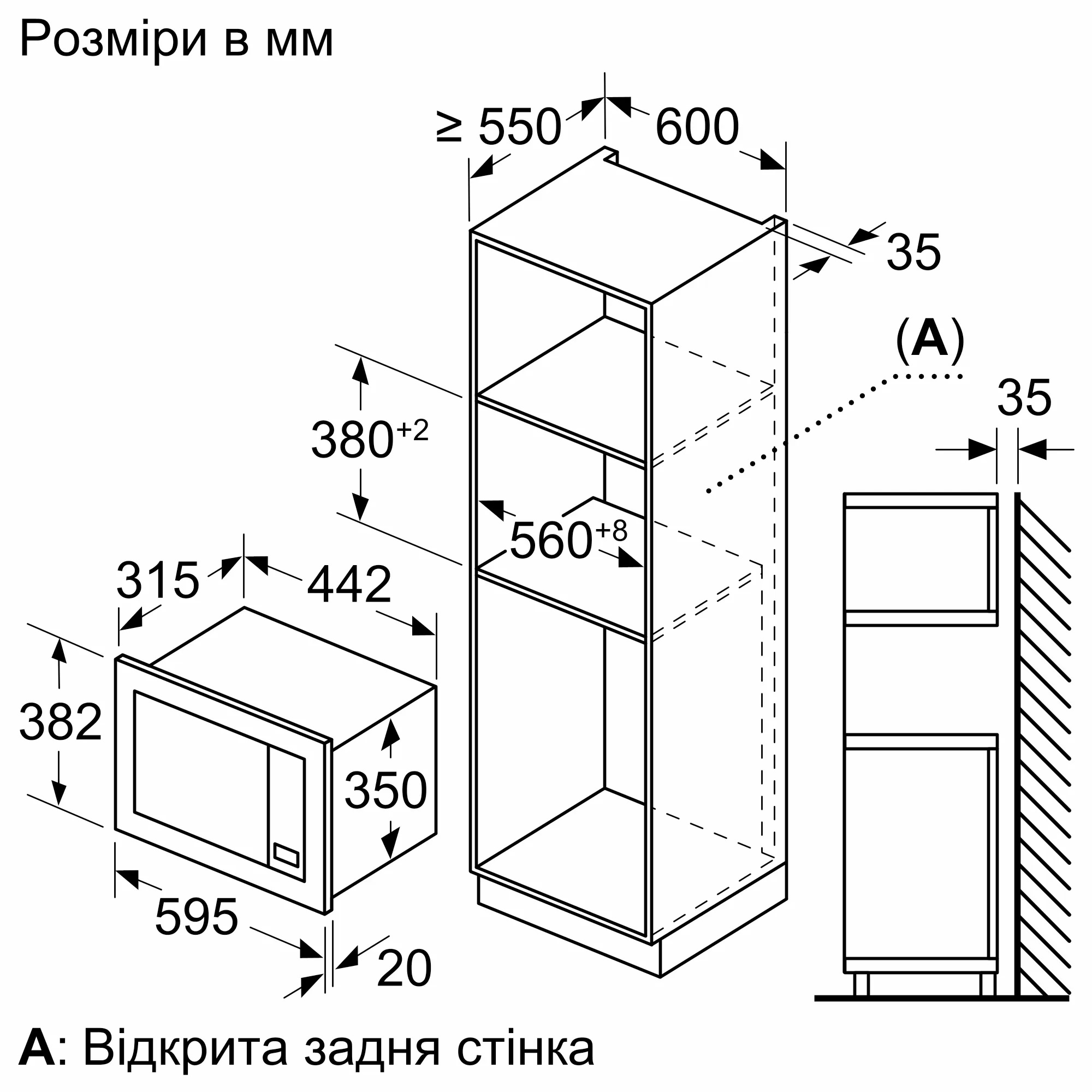 Мікрохвильова піч вбудована BOSCH BFL623MW3 · 5
