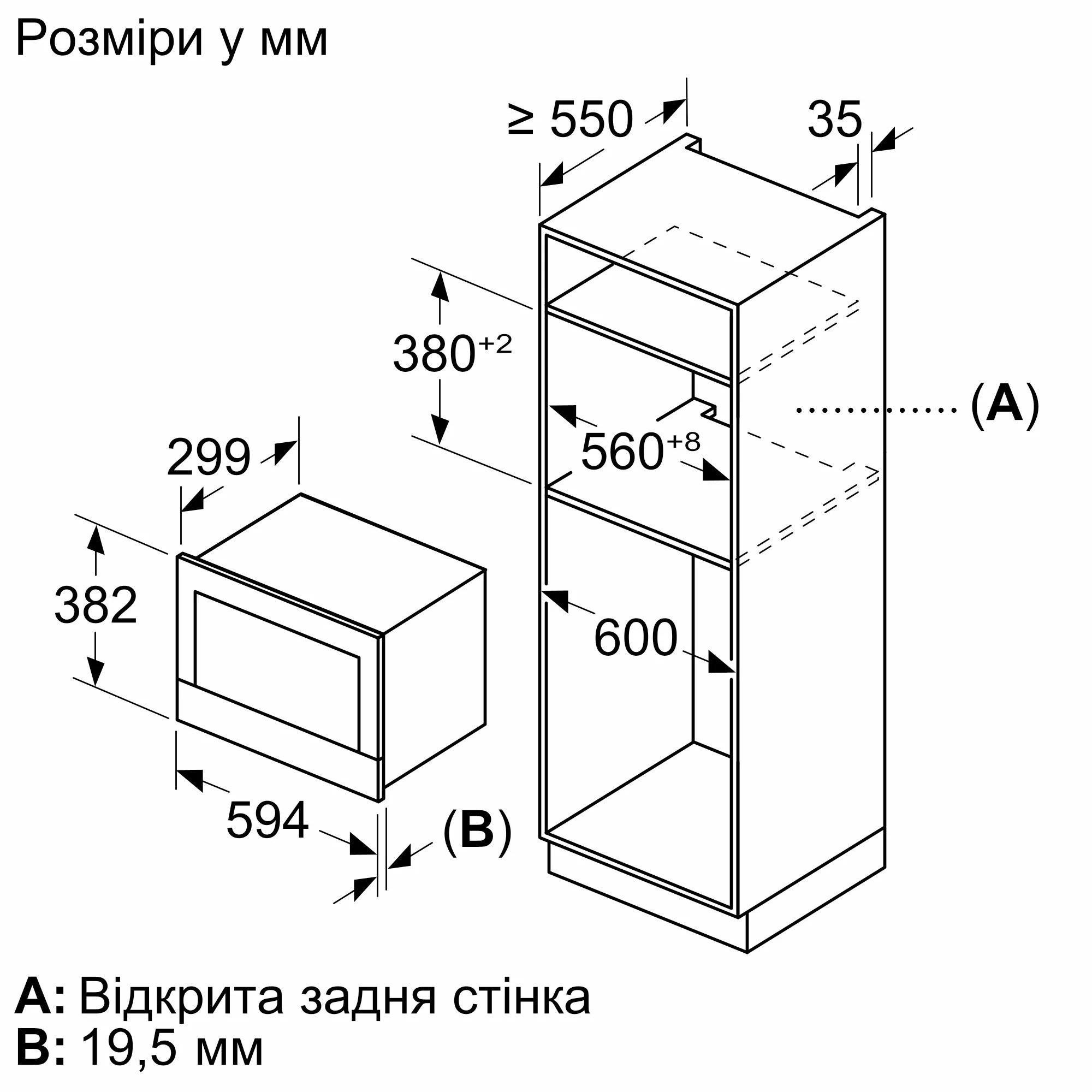 Мікрохвильова піч вбудована BOSCH BFR7221B1 · 6