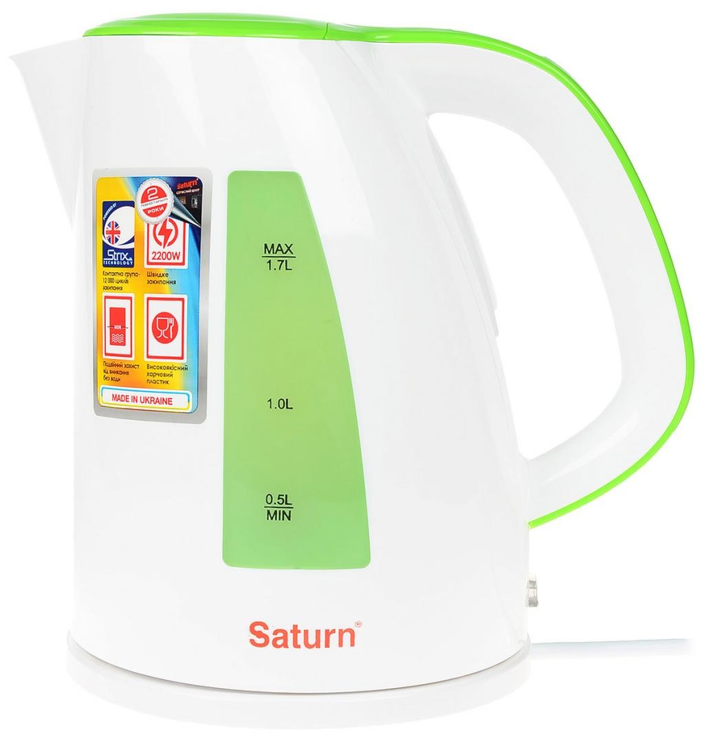 Електрочайник SATURN ST-EK8436  Green White в Києві