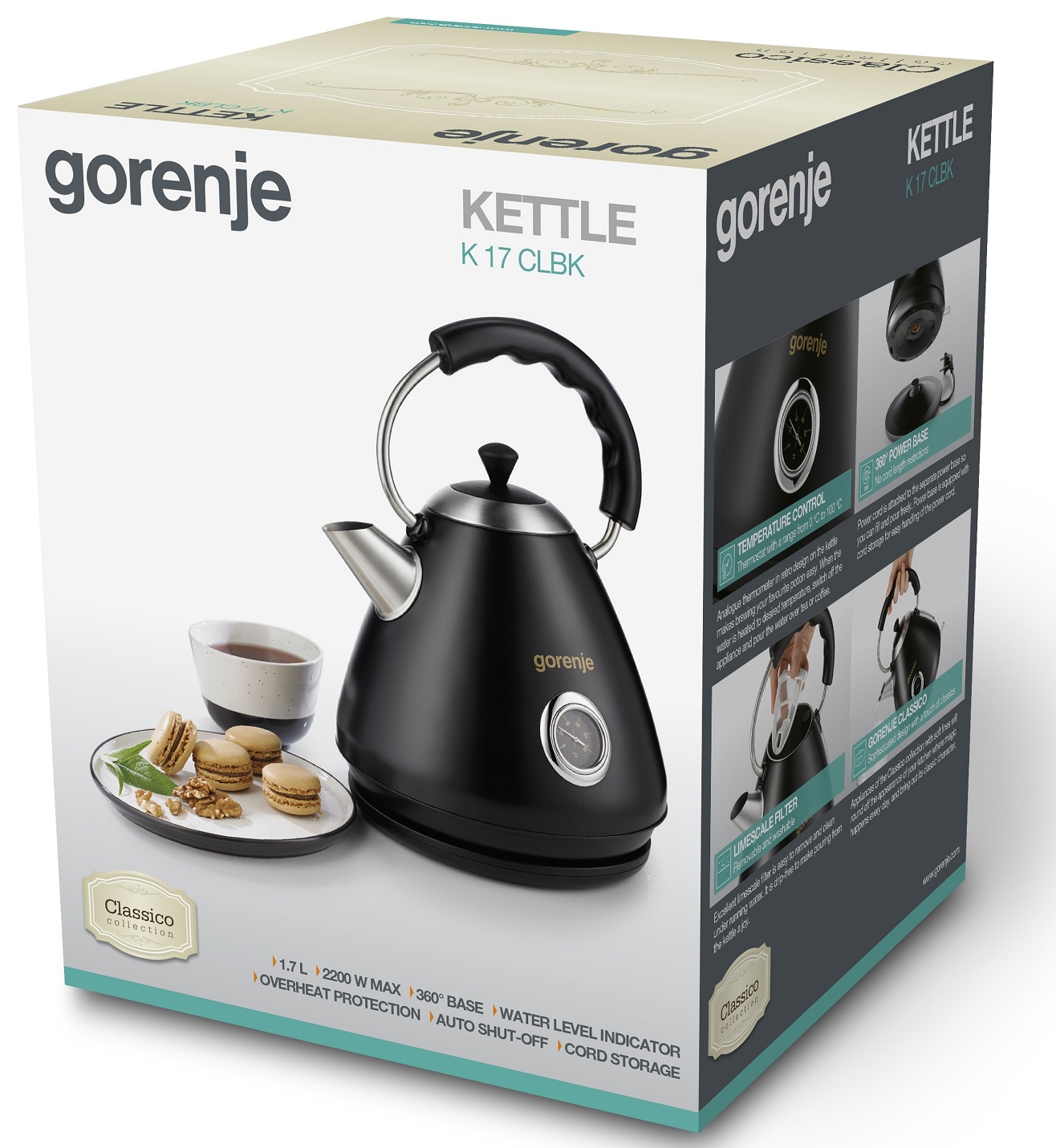 Електрочайник GORENJE K17CLBK · 5