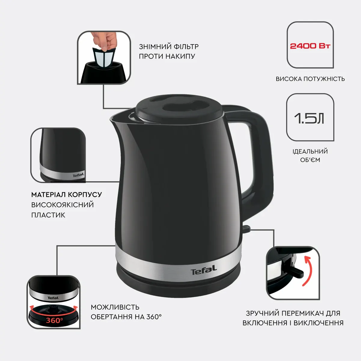 Чайник TEFAL KO150F30 · 3