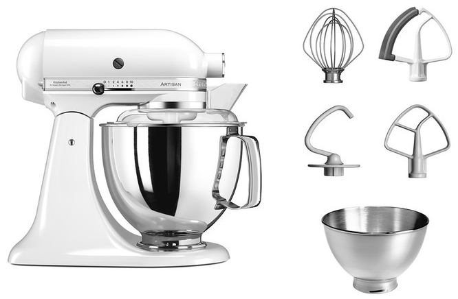 Міксер KITCHENAID Artisan 4.8 л 5KSM175PSEWH Білий в Києві