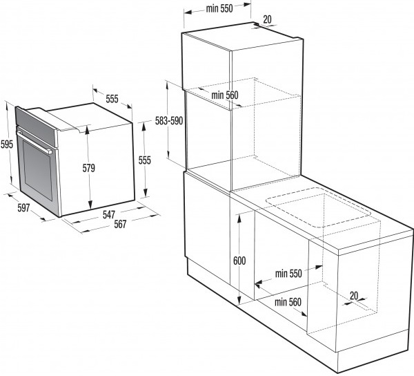 

Духовой шкаф GORENJE BO 637 E21WG
