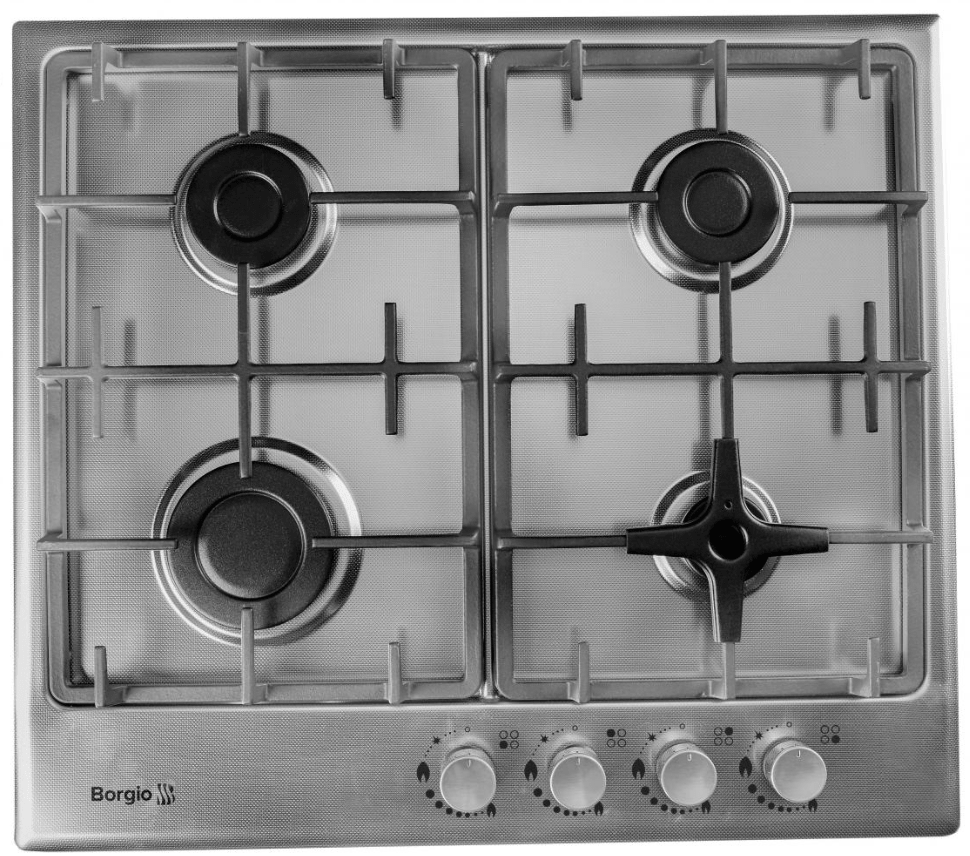 

Поверхность независимая газовая BORGIO 6721-17 (Linen Inox)