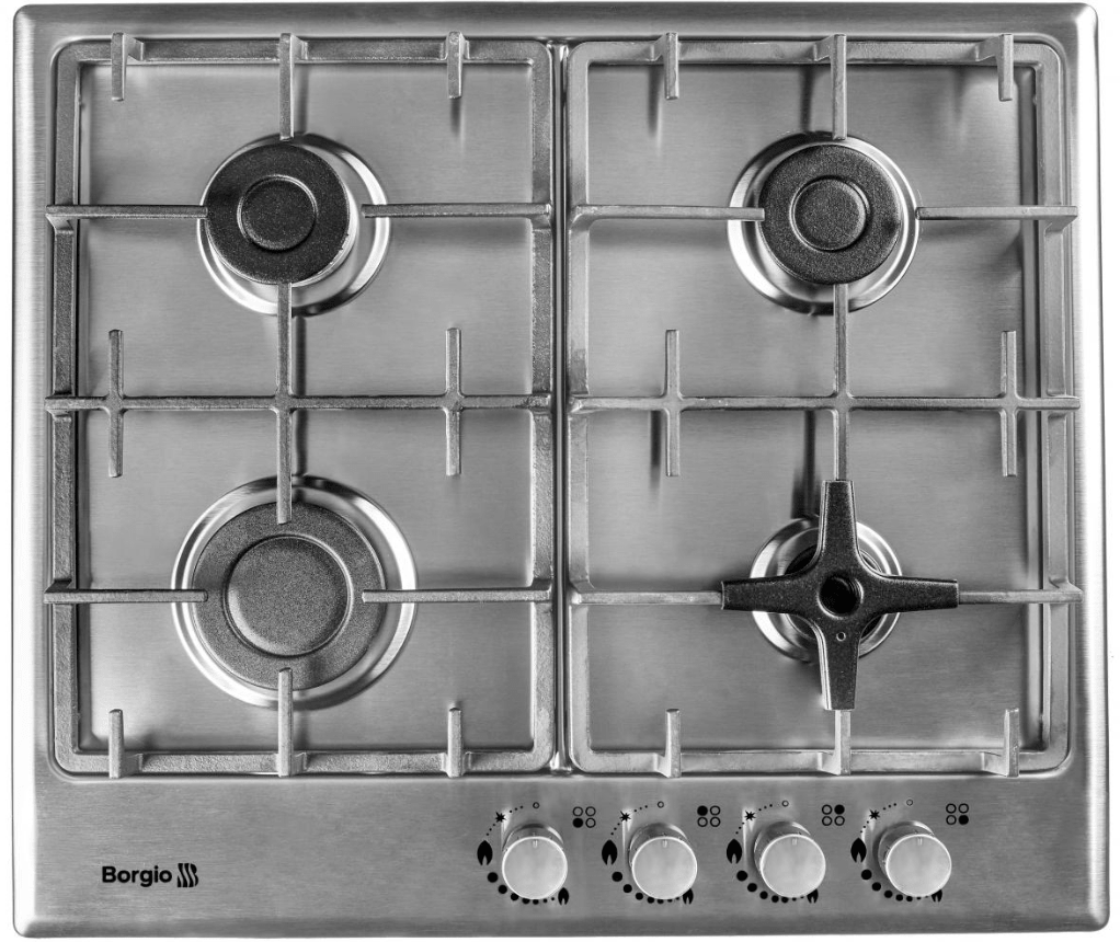 

Поверхность независимая газовая BORGIO 6721-17 (Inox)