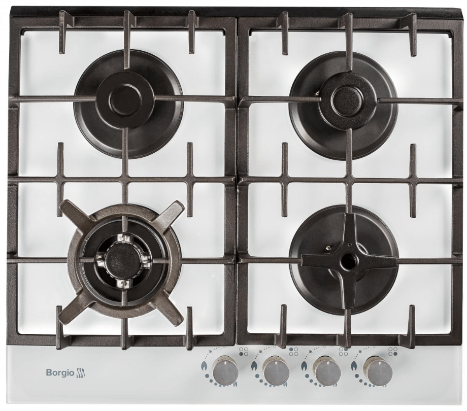 

Поверхность независимая газовая BORGIO 6272-18 (White Glass) FFD