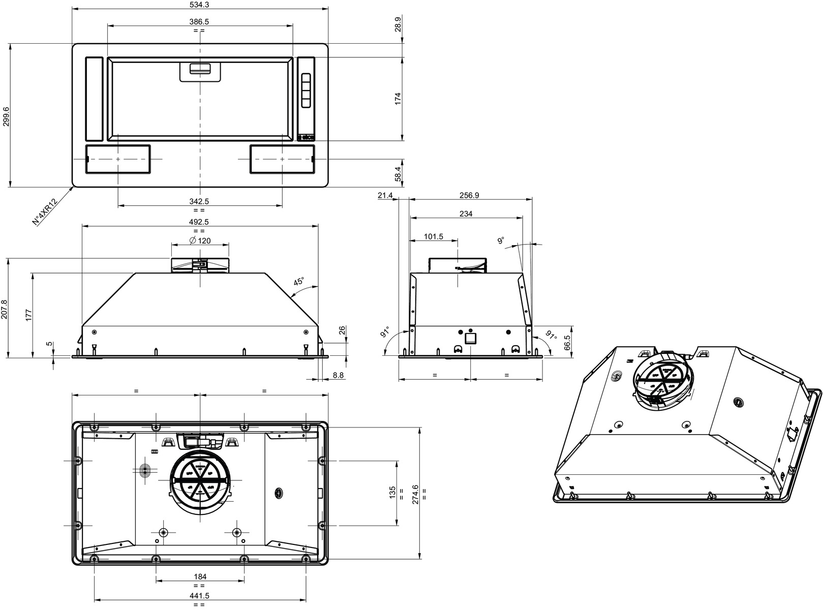 Витяжка GORENJE BHI681EB · 5