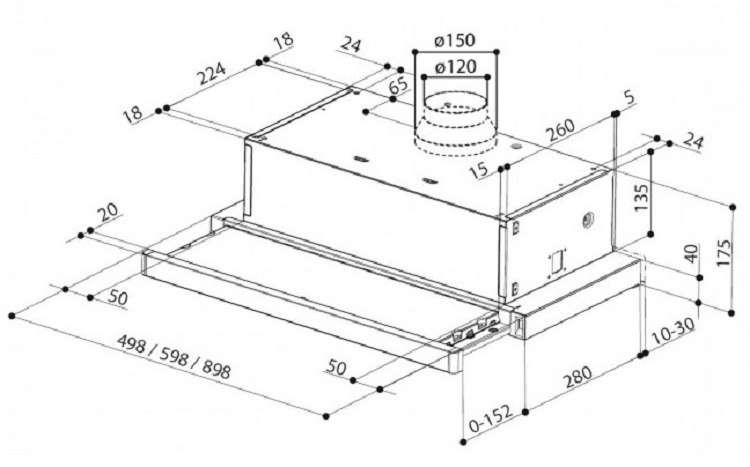 Витяжка FABER Flexa Ng Hip AM A60 (315.0635.133) · 4