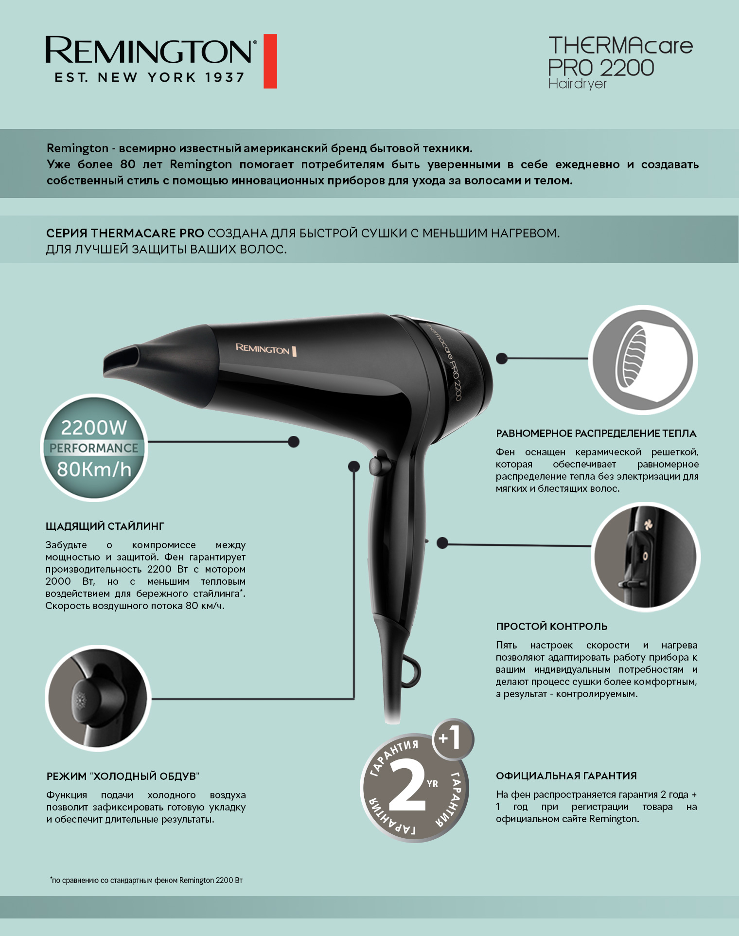 Фен REMINGTON D 5710 · 4