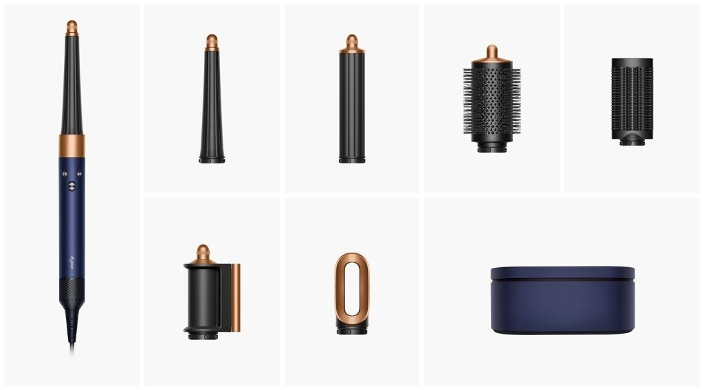 Стайлер DYSON HS08 Airwrap ID Straight Wavy Prussian blue/Rich copper (107163-01) · 3
