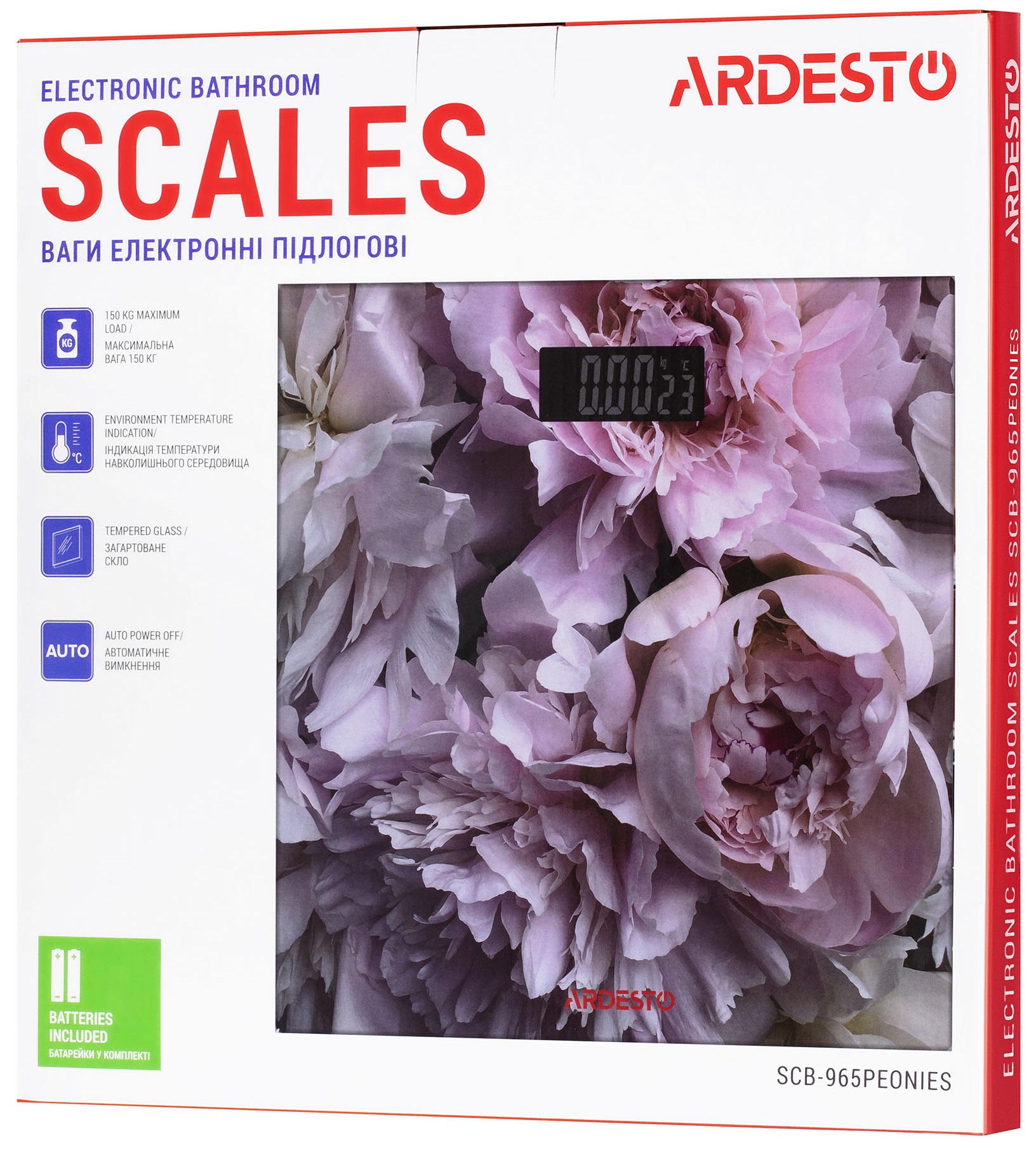 Ваги ARDESTO SCB-965PEONIES · 5