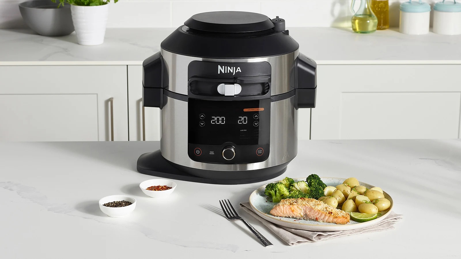 ᐉ Мультиварка-скороварка NINJA Foodi 6 л​ SmartLid Multi Cooker (OL550EU) —  купить в Киеве и Украине | Цена и отзывы в ELDORADO