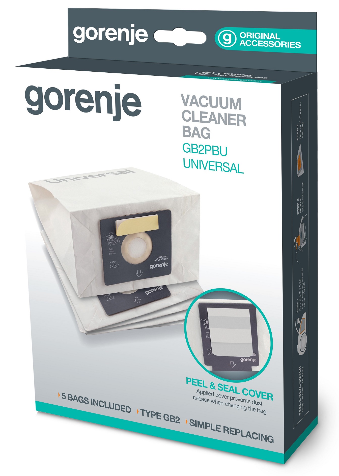Аксесуари для пилососів GORENJE bag set GB2PBU (570731) · 3