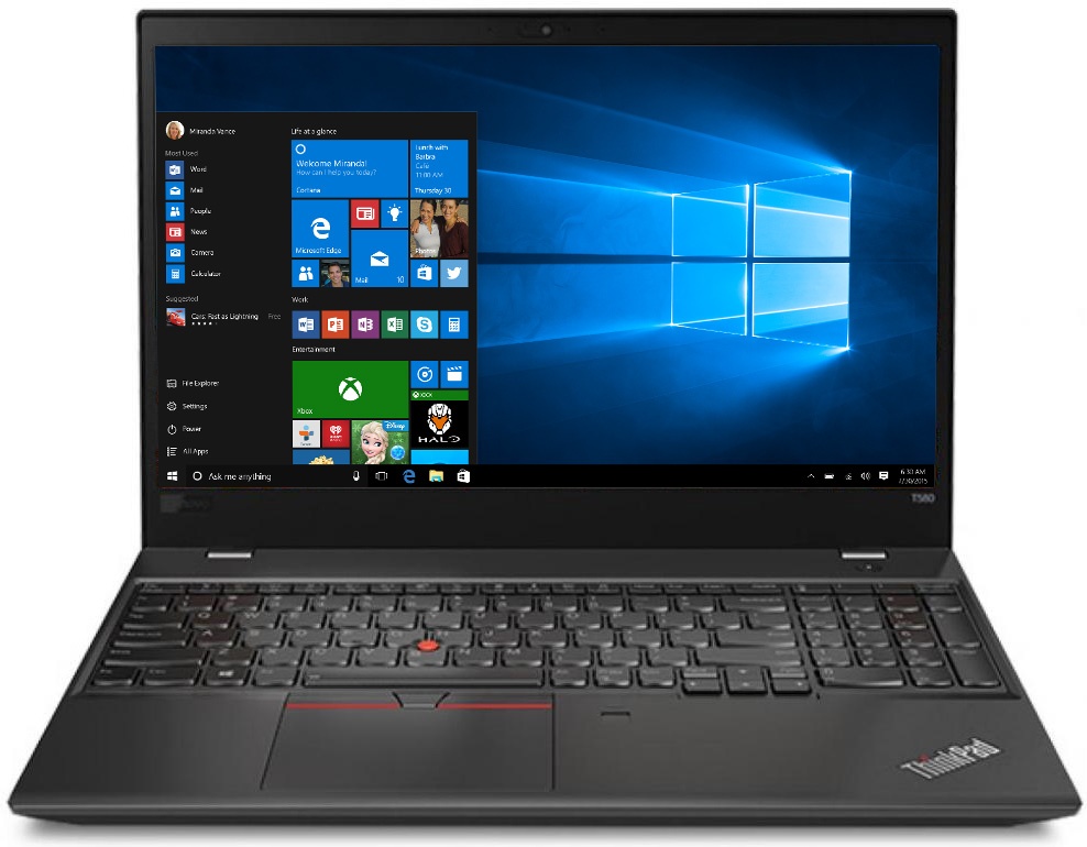 

Ноутбук Lenovo ThinkPad T580 (20L9001YRT)