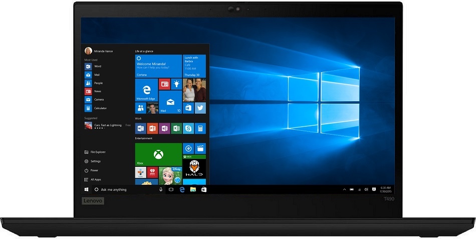 

Ноутбук Lenovo ThinkPad T490 Black (20N3000GRT)
