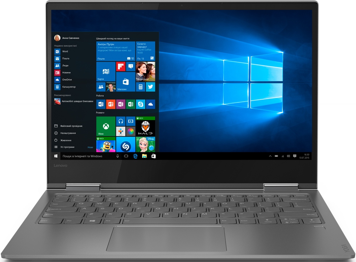 

Ноутбук LENOVO YOGA 730-13IWL Iron Grey (81JR00AVRA)