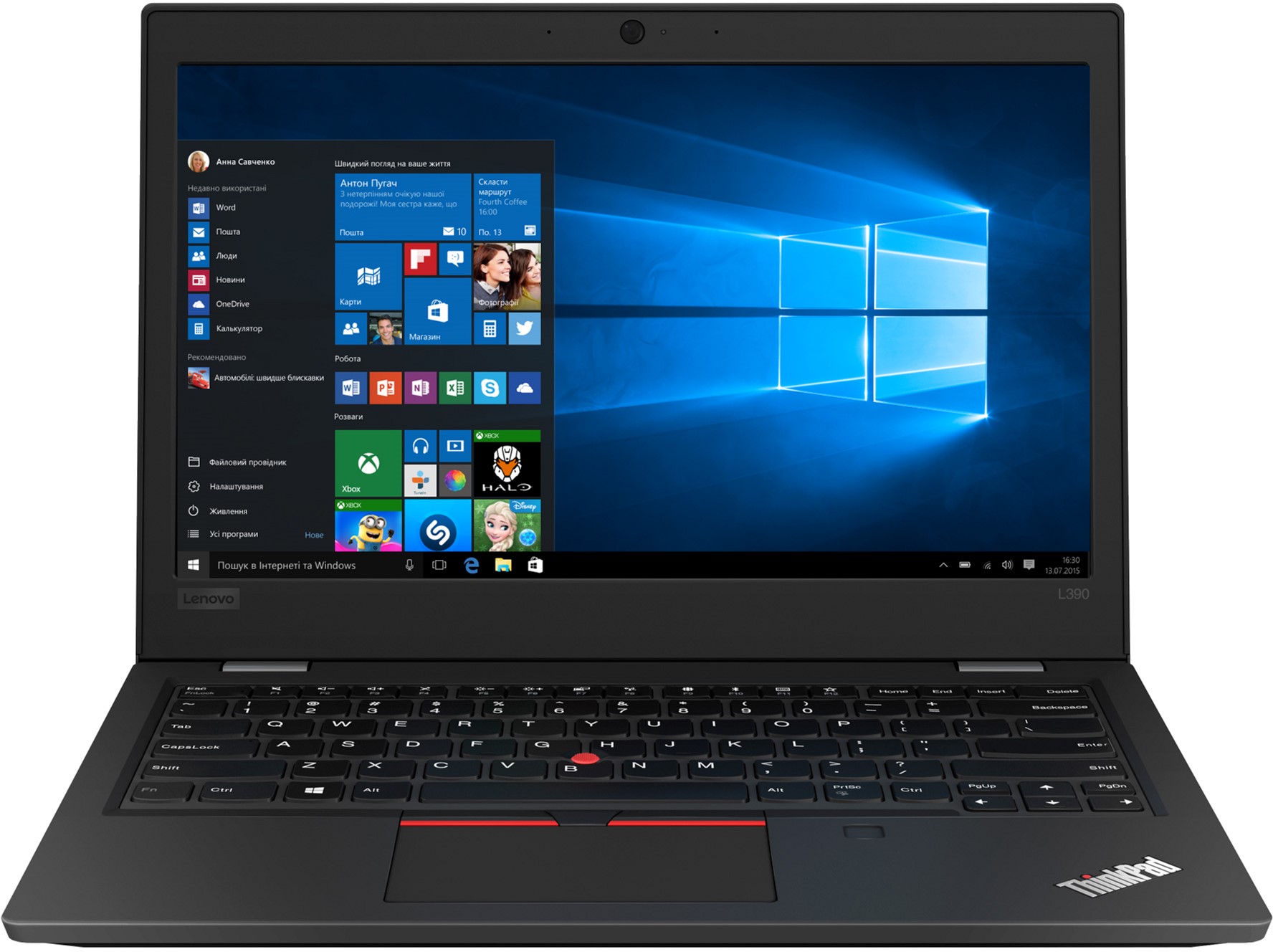 

Ноутбук LENOVO ThinkPad L390 Black (20NR0013RT)