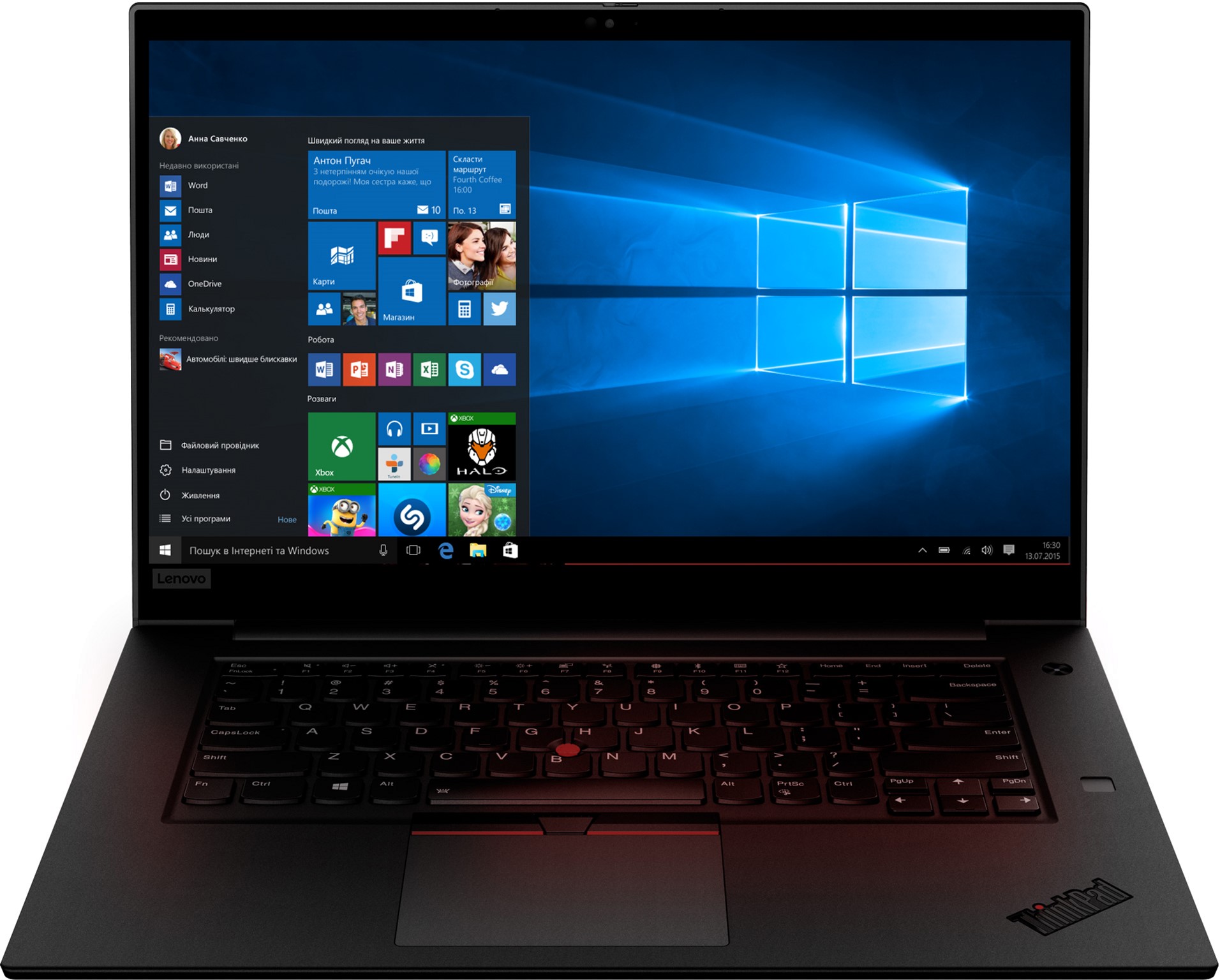 

Ноутбук LENOVO ThinkPad P1 (2nd Gen) Black (20QT000PRT)