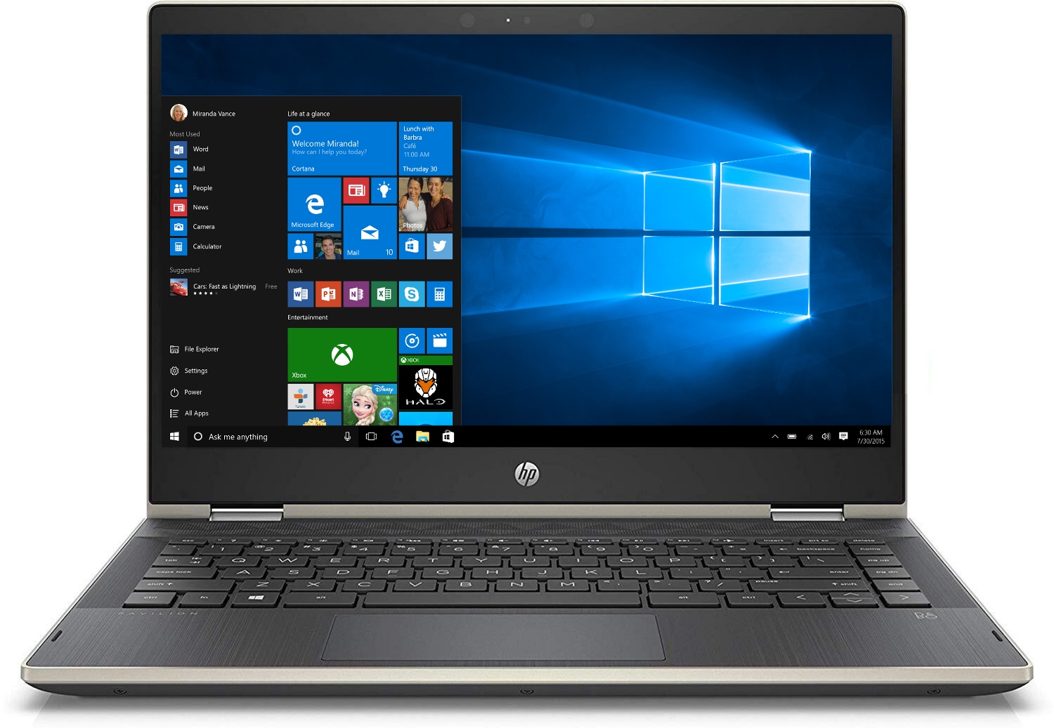 Ноутбук HP Pavilion x360 14-dh0022ur Luminous Gold (7GM03EA) в Києві