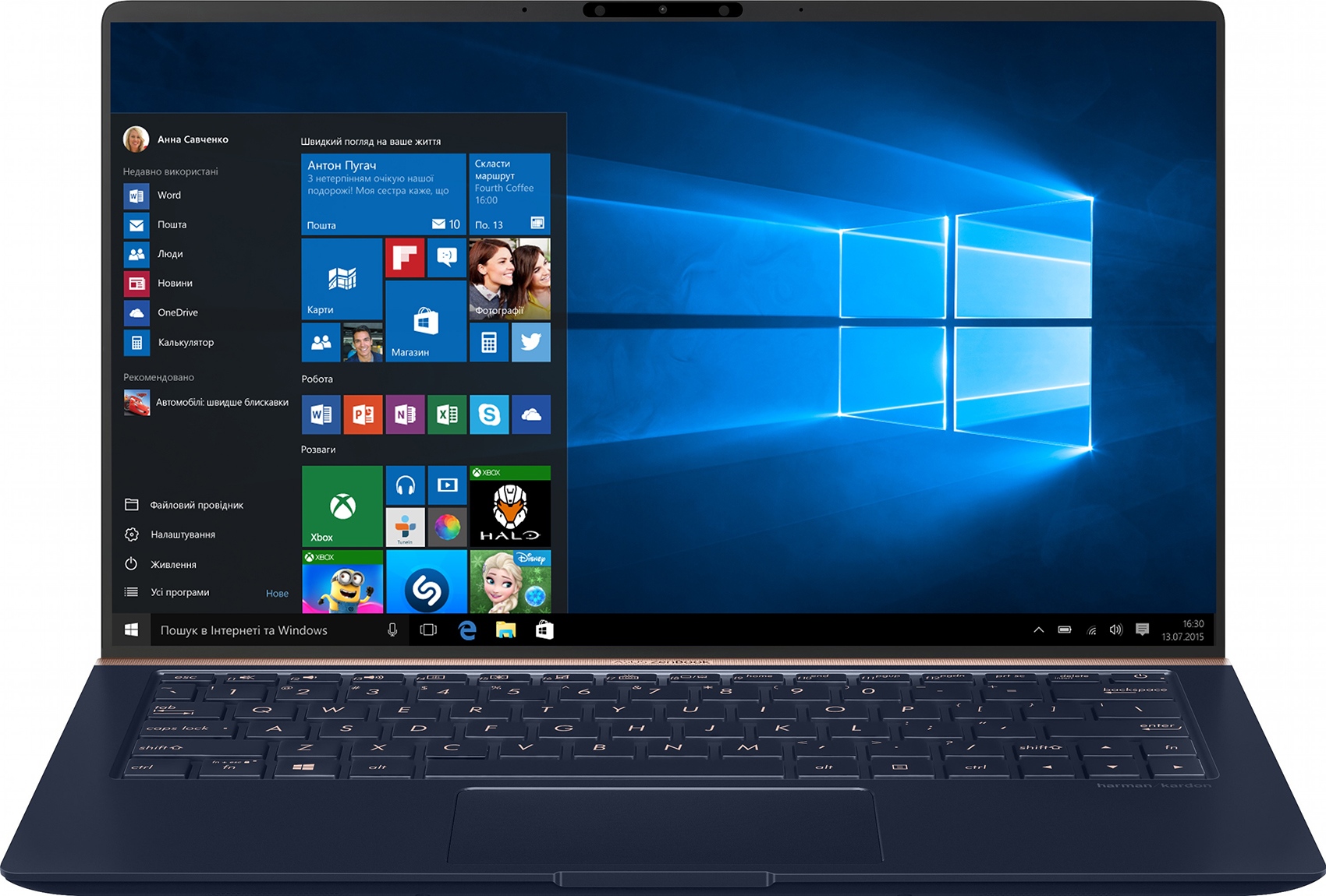 

Ноутбук ASUS ZenBook 13 UX333FA-A4199T Blue (90NB0JV3-M09070)