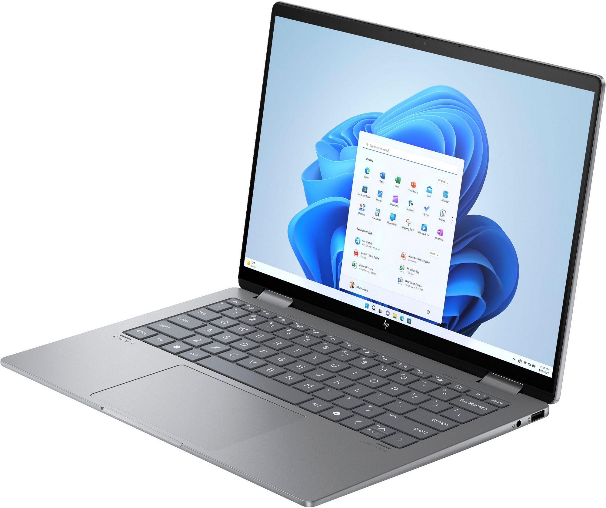 Ноутбук HP ENVY x360 14-fc0011ua сірий (AQ8Q7EA) · 3