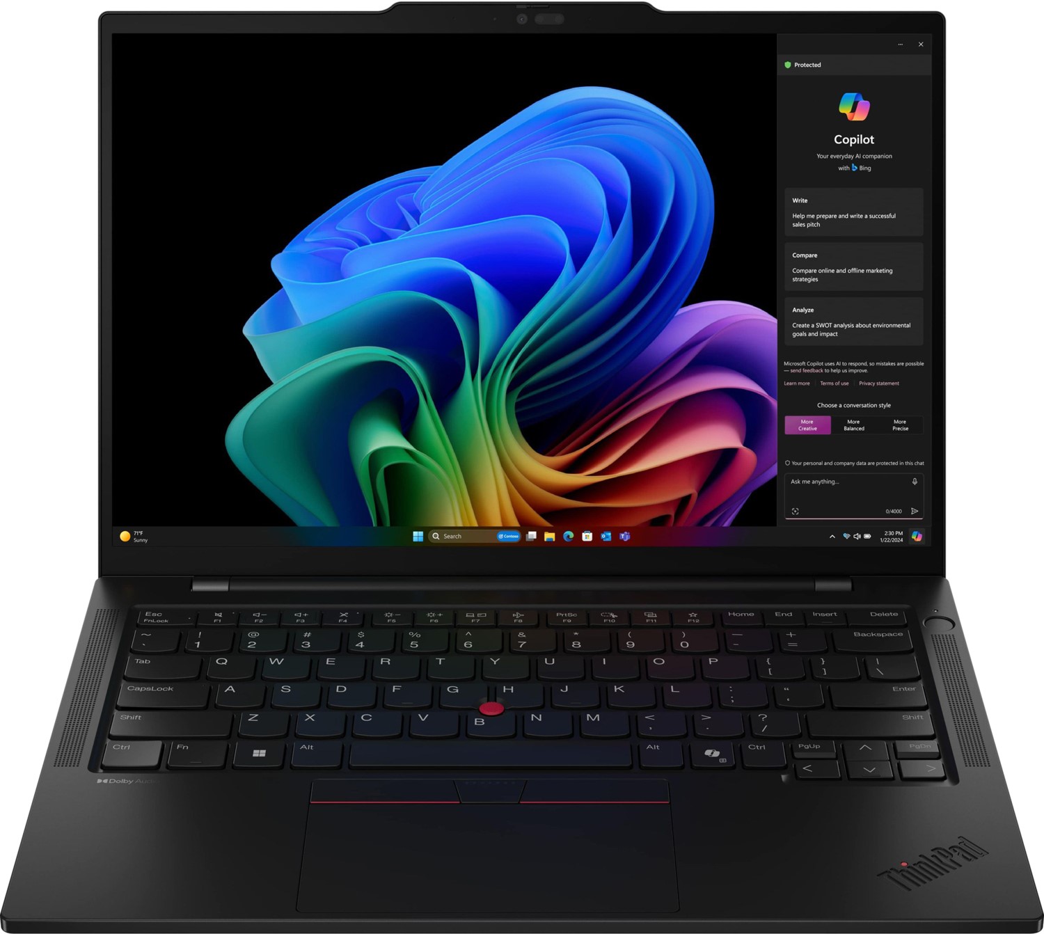 Ноутбук LENOVO ThinkPad T14s Gen 6 Black (21M1000BRA) в Києві