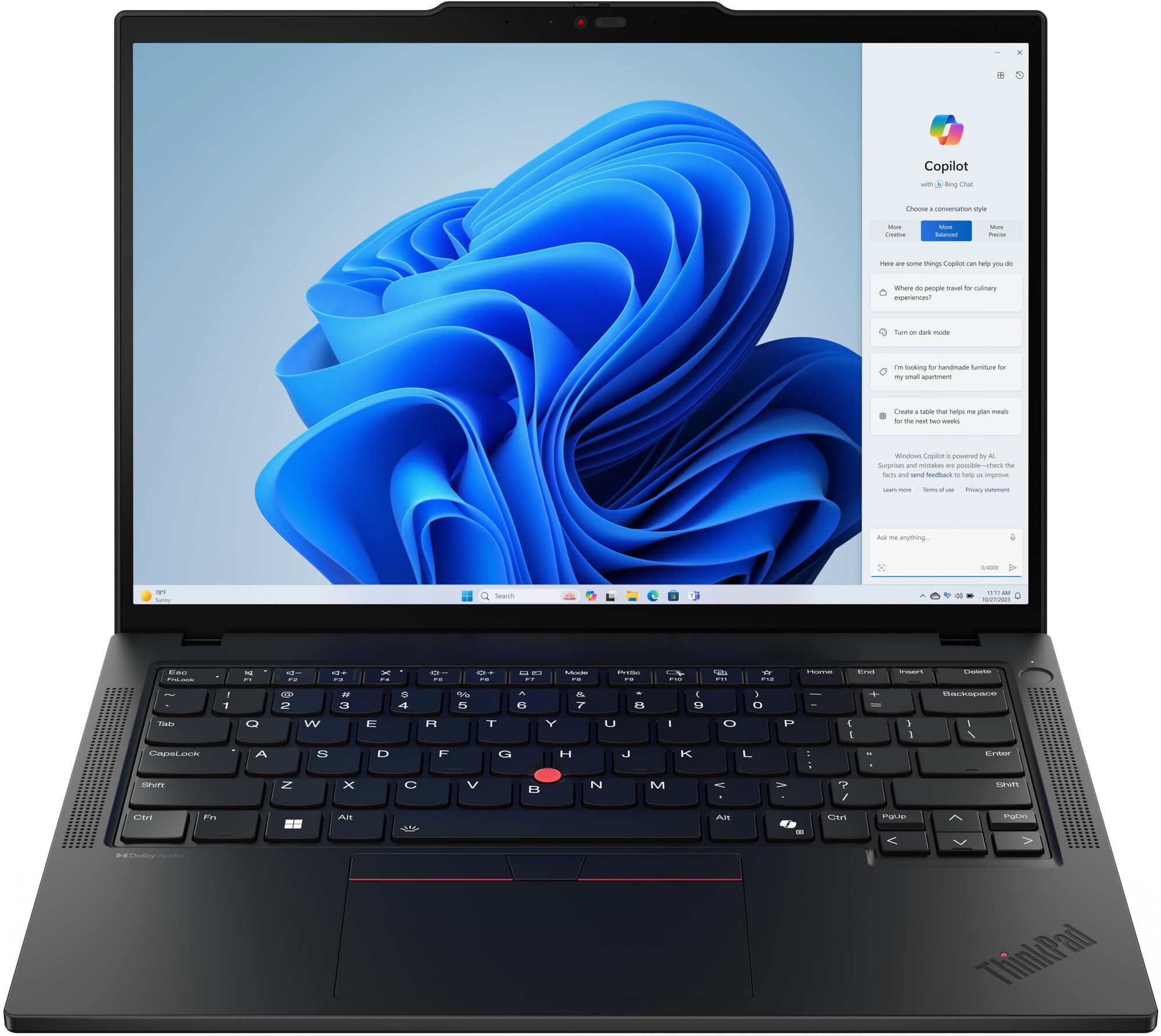 Ноутбук LENOVO ThinkPad T14 G5 Black (21ML0022RA) в Києві