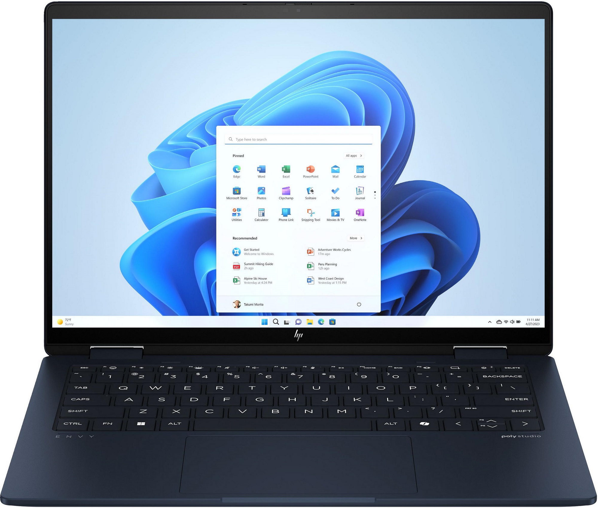 Ноутбук HP ENVY x360 14-fc0018ua Синий (AQ8R2EA) в Киеве