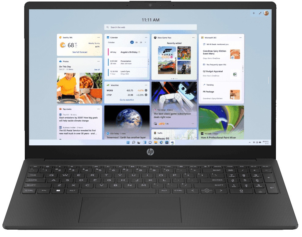 Ноутбук HP Laptop 15-fc0136ua Jet Black (B9PE9EA) в Киеве