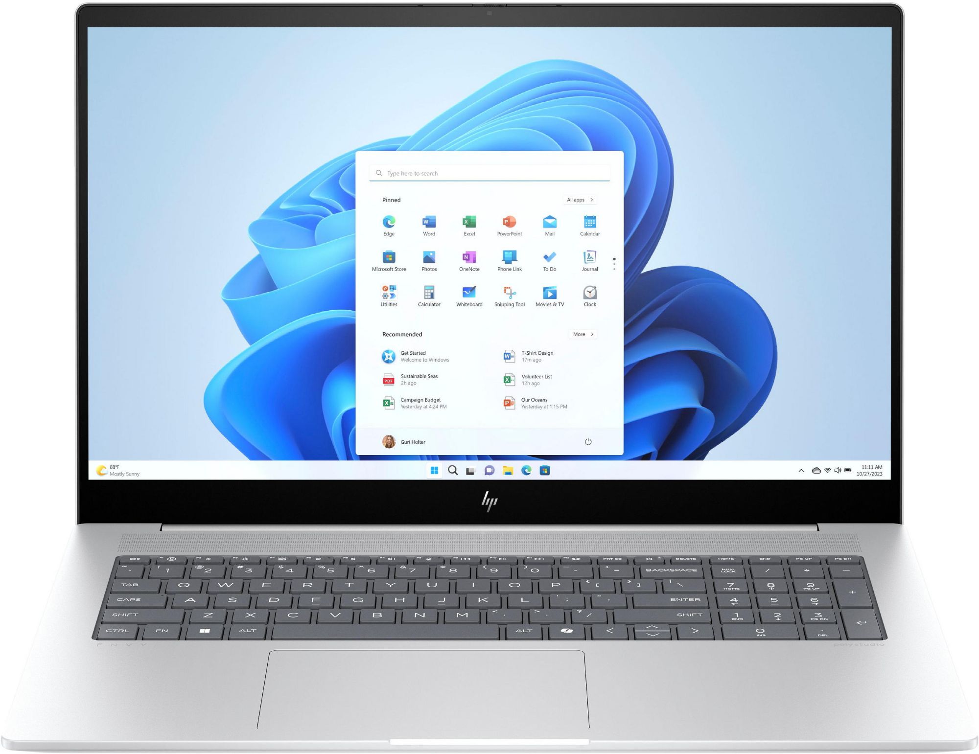Ноутбук HP ENVY 17-da0002ua сріблястий (AQ8R5EA) в Києві