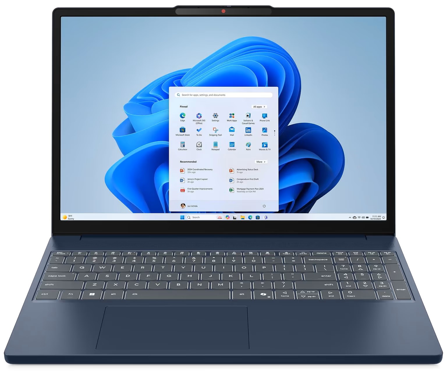 Ноутбук LENOVO IdeaPad Slim 3 15ARP10 Блакитний (83K700A9RA) в Києві