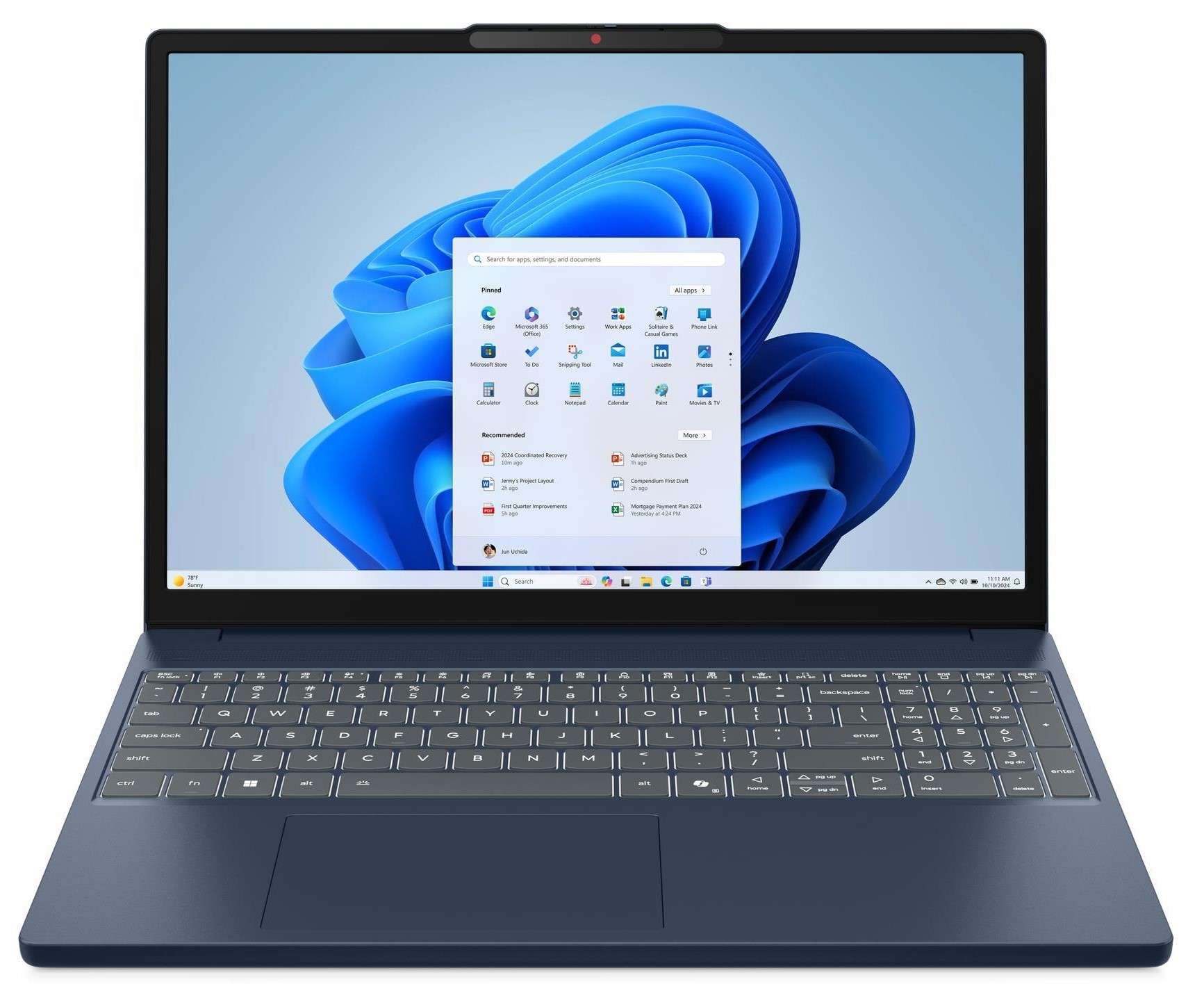 Ноутбук LENOVO IdeaPad Slim 3 15IRH10 Голубой (83K100QVRA) в Киеве