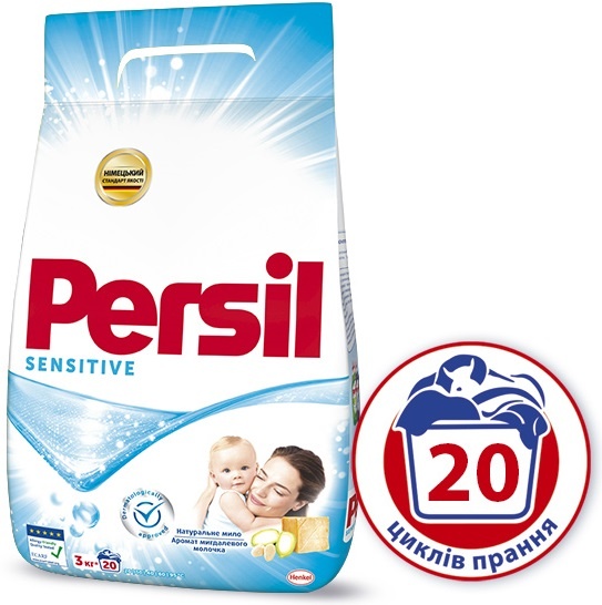 

Стиральный порошок PERSIL Sensitive автомат 3 кг