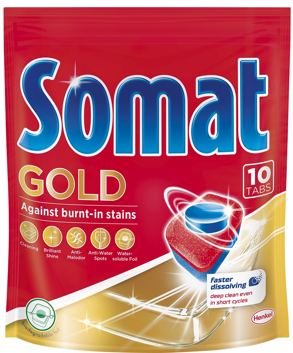 Таблетки для посудомийних машин SOMAT Gold 10 в Києві