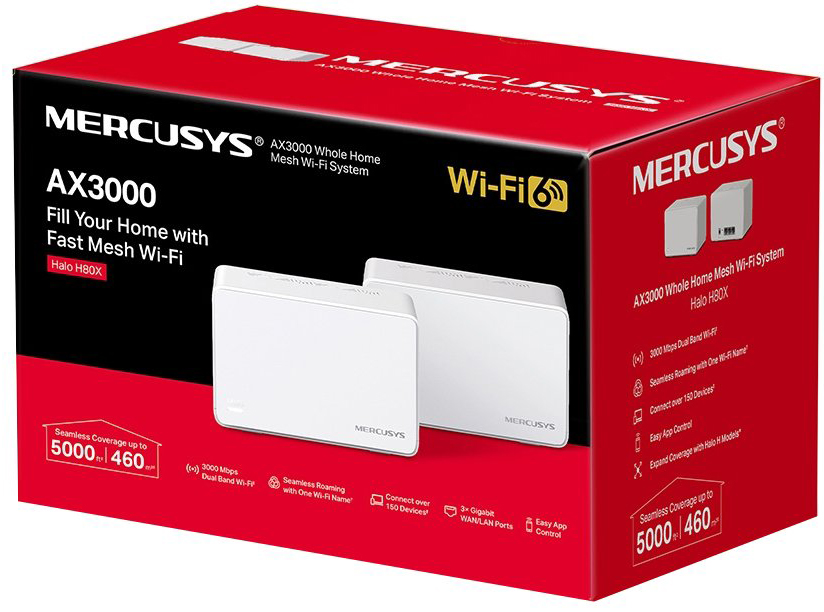 Маршрутизатор MERCUSYS Halo H80X (2-pack) (HALO-H80X-2-PACK) · 3