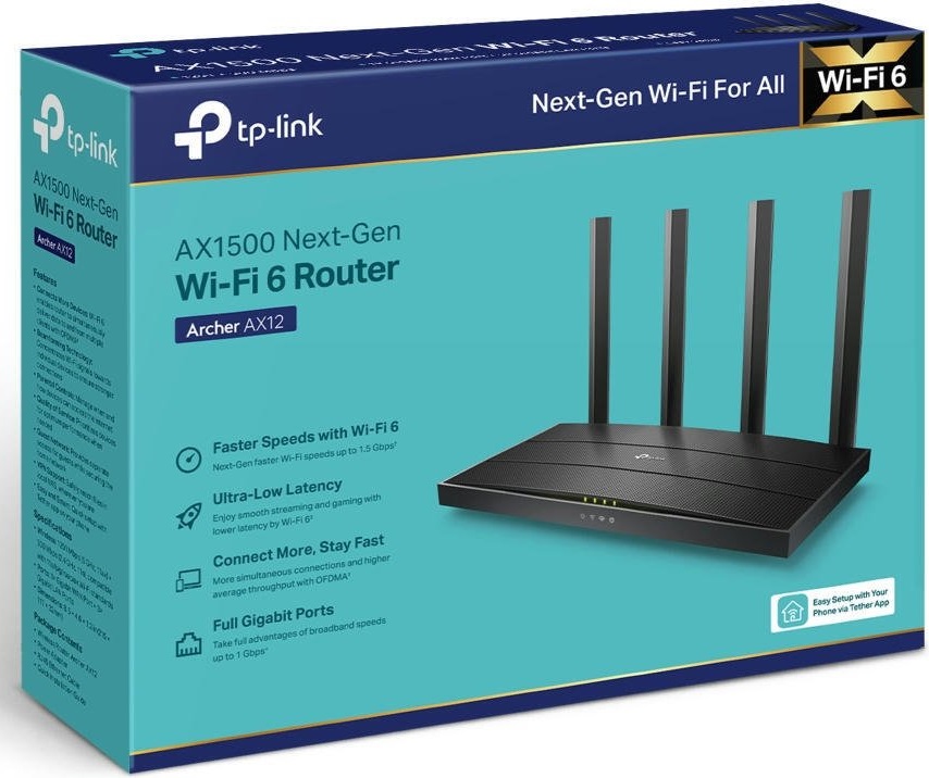 Бездротовий маршрутизатор TP-LINK Archer AX12 · 4