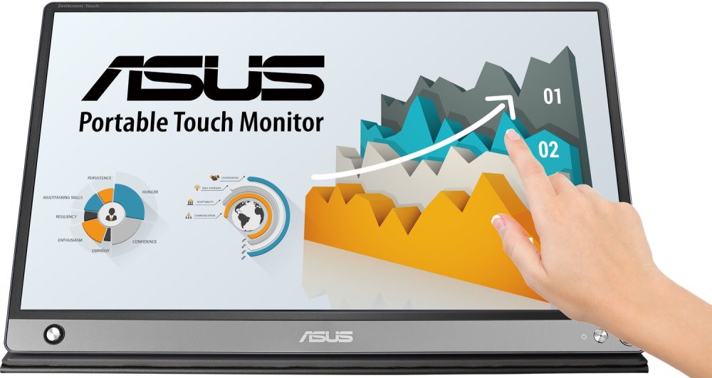 Портативный монитор 15.6" ASUS ZenScreen Touch MB16AMT (90LM04S0-B01170) в Киеве