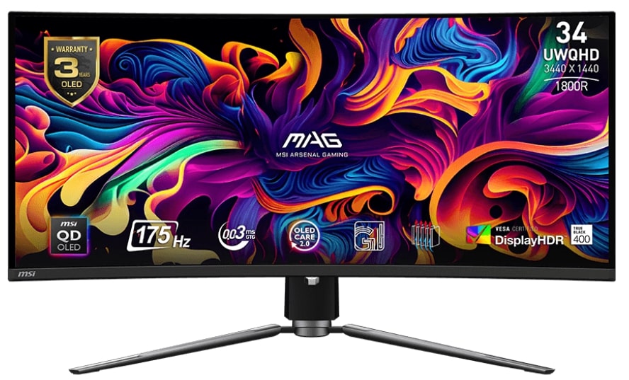 Монитор 34" MSI MAG 341CQP QD-OLED в Киеве