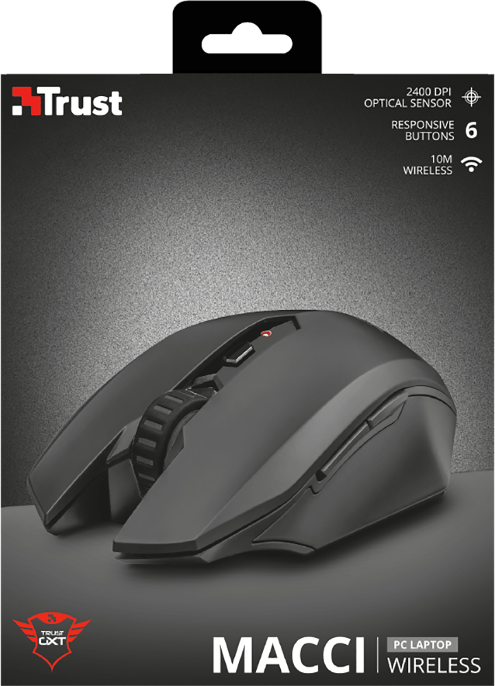 Ігрова миша TRUST GXT 115 Macci Wireless Black (22417) · 5
