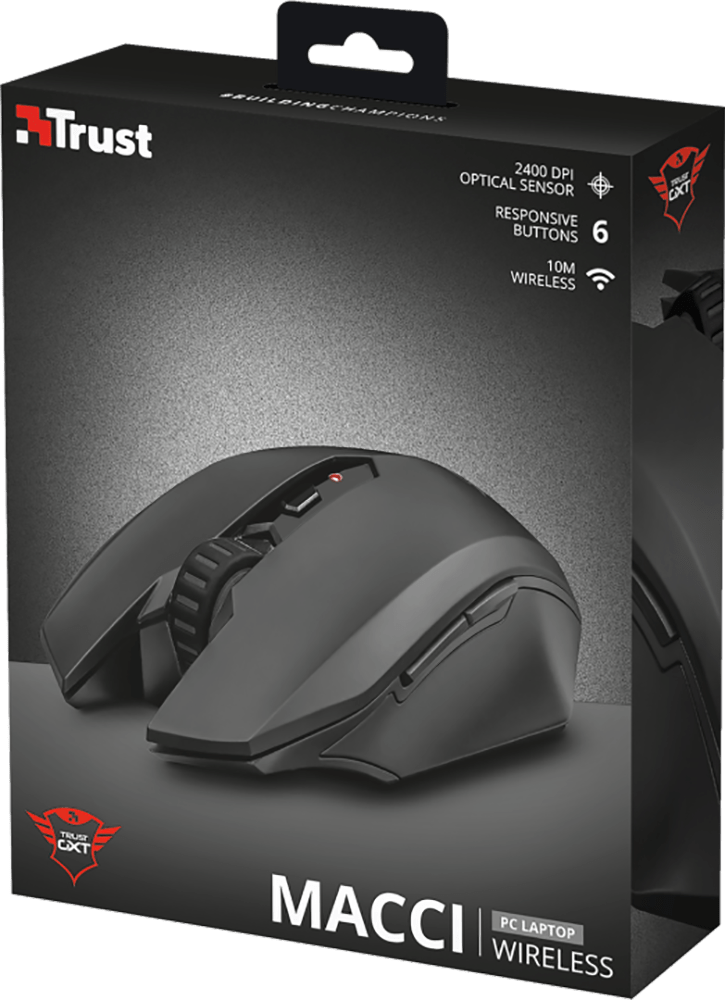 Ігрова миша TRUST GXT 115 Macci Wireless Black (22417) · 6