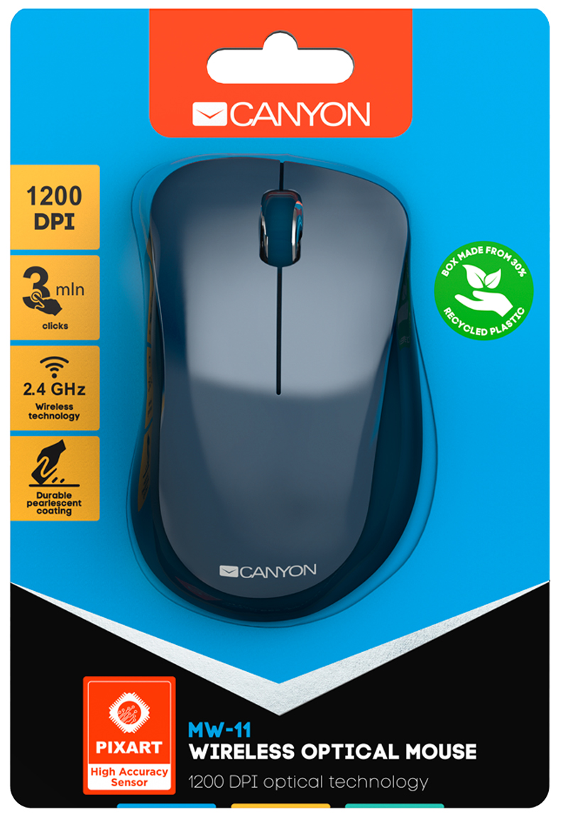 Миша CANYON MW-11 Wireless Blue (CNE-CMSW11BL) · 6