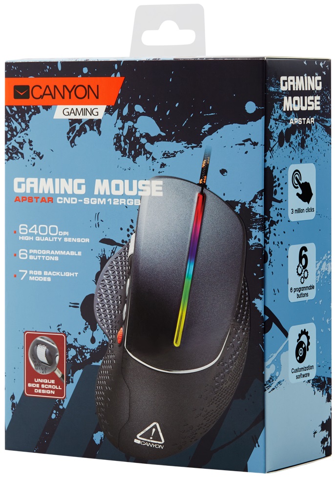 Ігрова миша CANYON Apstar GM12 Wireless Black (CND-SGM12RGB) · 5