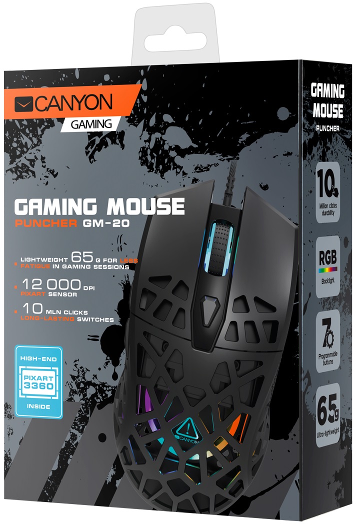 Ігрова миша CANYON Puncher GM-20 USB Black (CND-SGM20B) · 6