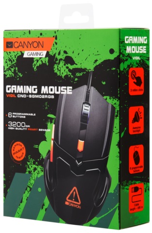 Ігрова миша CANYON Vigil GM-2 USB Black/Orange (CND-SGM02RGB) · 5