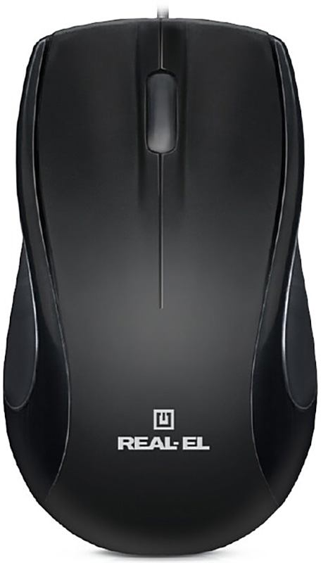 Миша REAL-EL RM-250 Black USB+PS/2 (EL123200003) в Києві