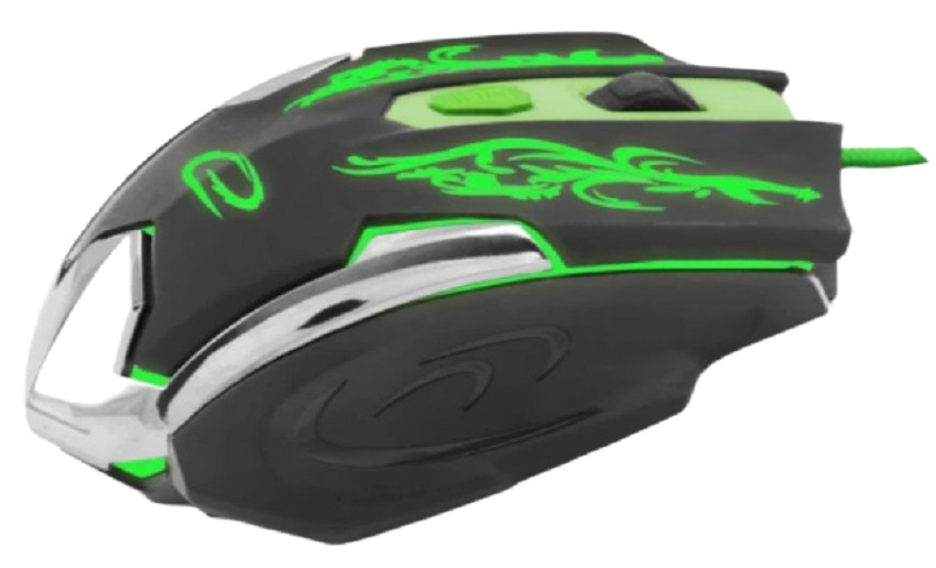 Ігрова миша ESPERANZA MX405 Cyborg USB Black/Green (EGM405) · 2