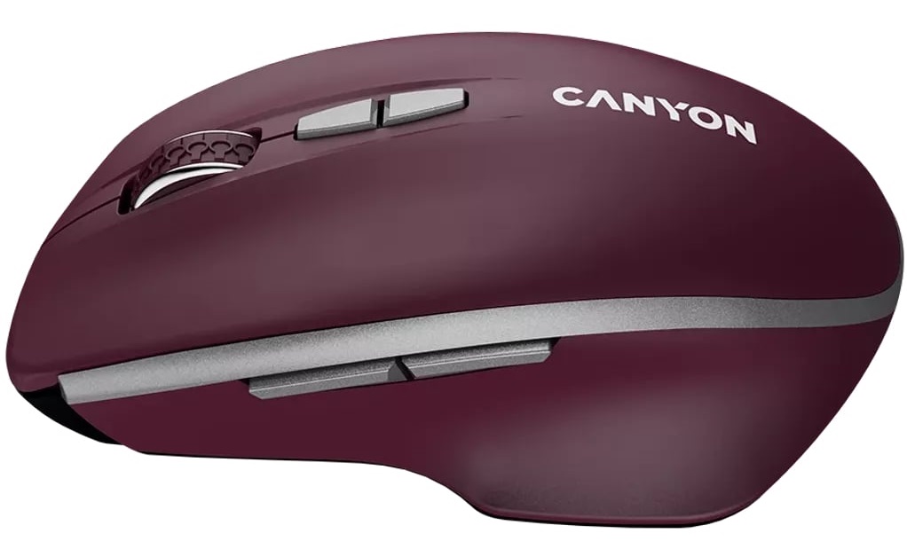 Миша CANYON MW-21 Blue LED Burgundy Red (CNS-CMSW21BR) · 5