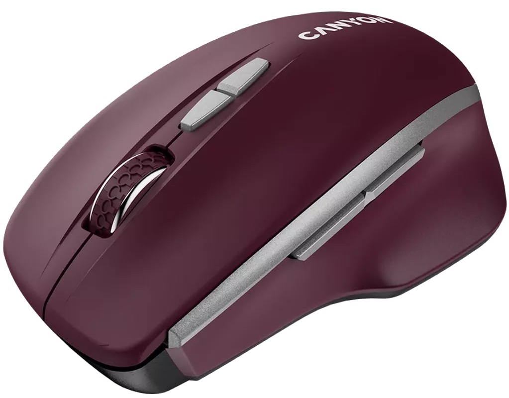 Миша CANYON MW-21 Blue LED Burgundy Red (CNS-CMSW21BR) · 4